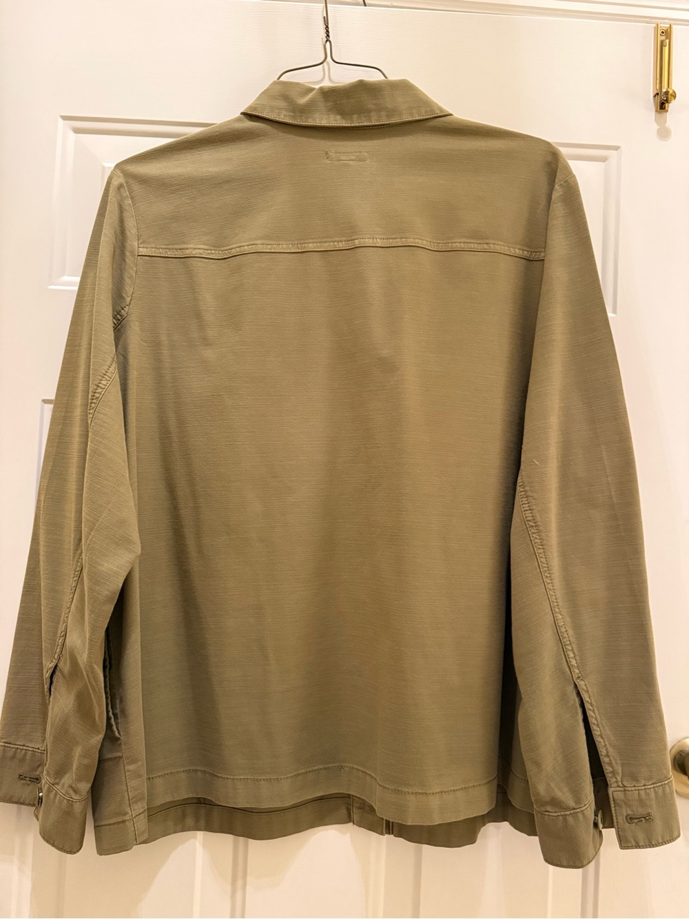 Olive Utility Button-Front Jacket - Picture 2 of 3